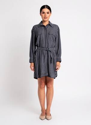Rochie scurtă mâneci lungi mâneci lungi albastru COMPTOIR DES COTONNIERS femeie