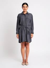 Rochie scurtă mâneci lungi mâneci lungi albastru COMPTOIR DES COTONNIERS femeie