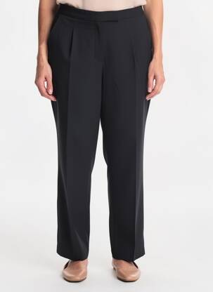 Pantalon chino mărime normală mărime normală negru DEVERNOIS femeie