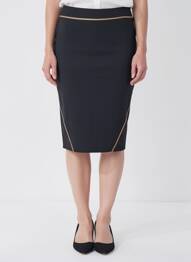 Fustă midi elasticitate negru D.SPORT femeie