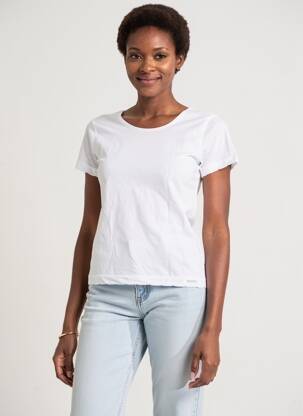 Tricou elasticitate mâneci scurte alb IMPETUS femeie