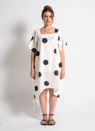Rochie midi mâneci scurte mâneci scurte alb RHUM RAISIN femeie