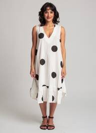 Rochie midi fără mâneci fără mâneci negru RHUM RAISIN femeie