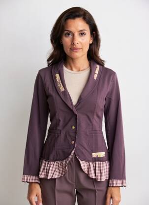 Sacou guler șal violet RHUM RAISIN femeie