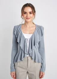 Vestă cu mâneci lungi elasticitate albastru MEXX femeie