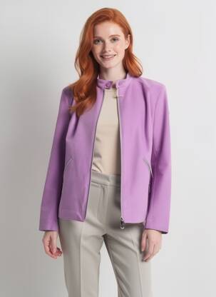 Jachete casual țesătură suedină violet VIRGINIA BLU' femeie