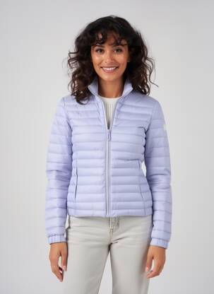 Geacă matlasată buzunare fără glugă violet VIRGINIA BLU' femeie