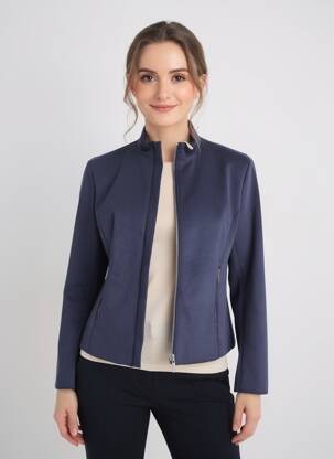 Jachete casual țesătură suedină albastru VIRGINIA BLU' femeie