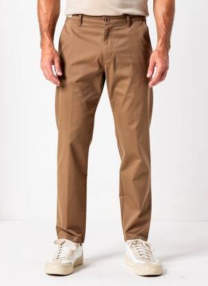 Pantalon chino țesătură poplin mărime normală maro SEA BARRIER bărbat