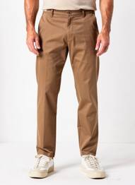 Pantalon chino țesătură poplin mărime normală maro SEA BARRIER bărbat