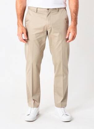 Pantalon chino țesătură poplin mărime normală maro SEA BARRIER bărbat