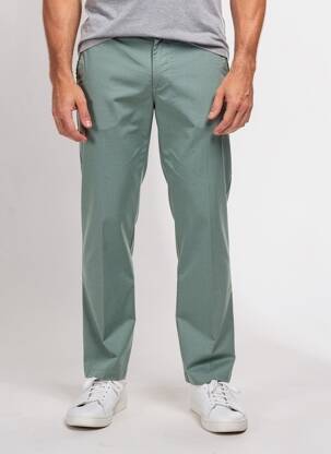 Pantalon chino țesătură melanj talie joasă verde SEA BARRIER bărbat