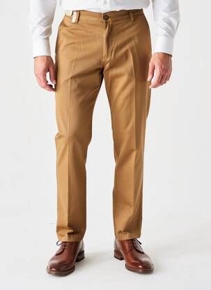 Pantalon chino țesătură poplin mărime normală maro SEA BARRIER bărbat