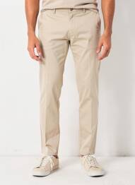 Pantalon chino țesătură poplin mărime normală bej SEA BARRIER bărbat