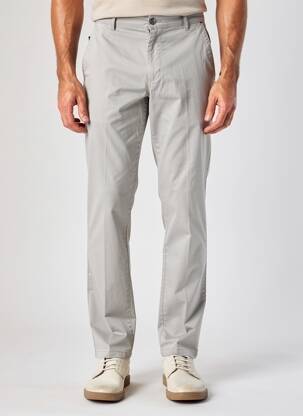Pantalon chino țesătură poplin mărime normală gri SEA BARRIER bărbat