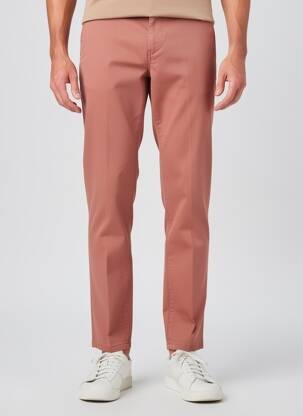 Pantalon chino țesătură poplin mărime normală roz SEA BARRIER bărbat