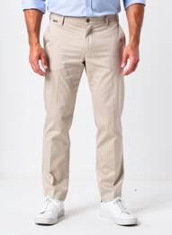 Pantalon chino închidere cu fermoar sub clapetă cu cârlig talie joasă bej SEA BARRIER bărbat
