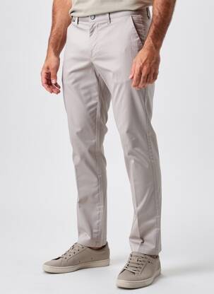 Pantalon chino țesătură poplin mărime normală gri SEA BARRIER bărbat