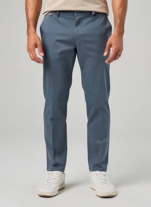 Pantalon chino țesătură poplin mărime normală verde SEA BARRIER bărbat