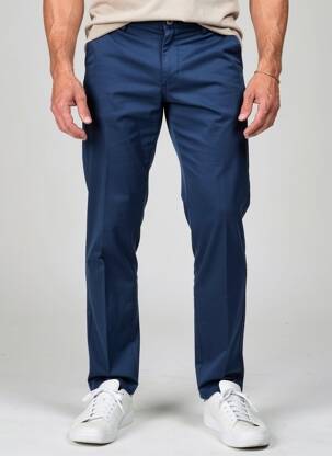 Pantalon chino țesătură poplin mărime normală albastru SEA BARRIER bărbat