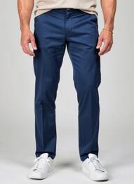 Pantalon chino țesătură poplin mărime normală albastru SEA BARRIER bărbat