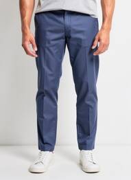 Pantalon chino țesătură poplin mărime normală albastru SEA BARRIER bărbat