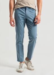 Pantalon slim țesătură poplin mărime normală albastru SEA BARRIER bărbat