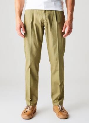 Pantalon chino țesătură poplin mărime normală verde SEA BARRIER bărbat