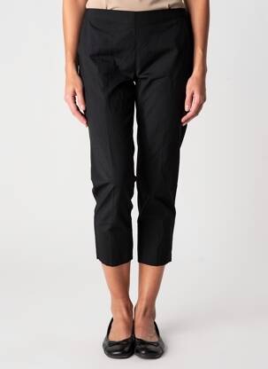 Pantalon 7/8 talie elastică mărime normală negru RHUM RAISIN femeie