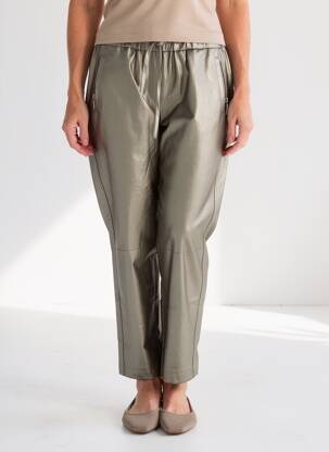 Pantalon drept talie elastică mărime normală argintiu CATNOIR femeie