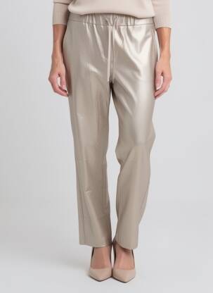 Pantalon drept talie elastică mărime normală auriu CATNOIR femeie