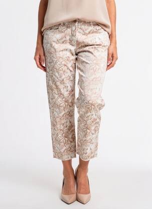 Pantalon 7/8 elasticitate mărime normală bej PARA MI femeie