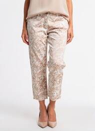 Pantalon 7/8 elasticitate mărime normală bej PARA MI femeie