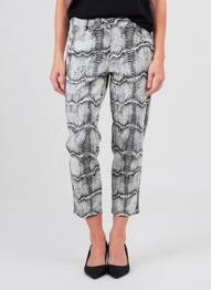 Pantalon 7/8 elasticitate mărime normală negru MARC AUREL femeie