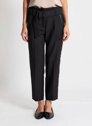 Pantalon 7/8 elasticitate mărime normală negru LOLA CASADEMUNT femeie