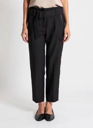 Pantalon 7/8 elasticitate mărime normală negru LOLA CASADEMUNT femeie