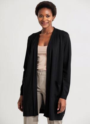 Vestă cu mâneci lungi elasticitate negru CREAM femeie