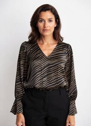 Bluză mâneci lungi mâneci lungi negru MARC AUREL femeie