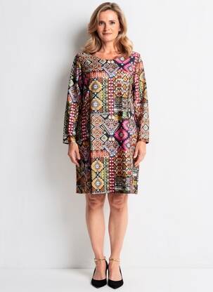 Rochie scurtă mâneci lungi mâneci lungi negru GUY DUBOUIS femeie
