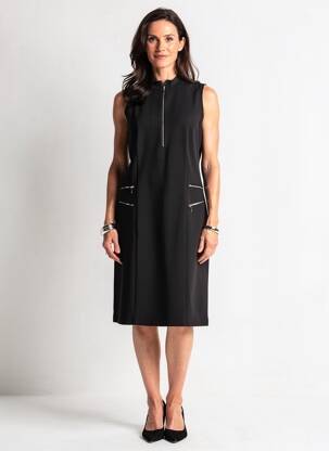 Rochie midi fără mâneci fără mâneci negru MERI & ESCA femeie