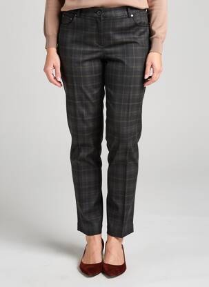 Pantalon slim țesătură poplin mărime normală negru GUY DUBOUIS femeie