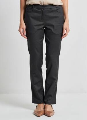 Pantalon slim talie elastică mărime normală negru GUY DUBOUIS femeie