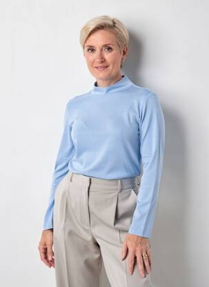 Tricou mâneci lungi mâneci lungi albastru OLSEN femeie