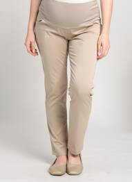 Pantalon maternitate subțire maro BALLOON femeie