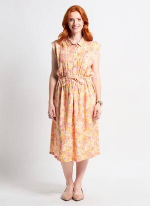 Rochie de maternitate mâneci scurte portocaliu POMKIN femeie