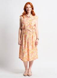 Rochie de maternitate mâneci scurte portocaliu POMKIN femeie