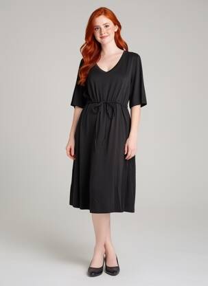 Rochie de maternitate elasticitate negru SERAPHINE femeie