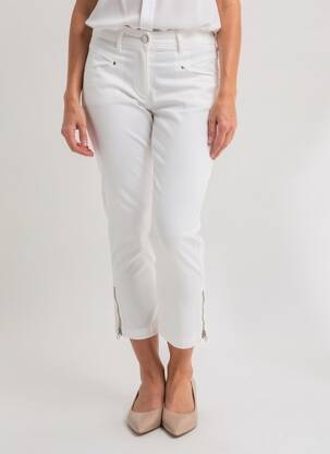 Pantalon 7/8 elasticitate mărime normală alb PAUL BRIAL femeie