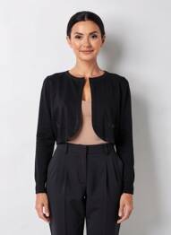 Bolero guler rotund negru PAUL BRIAL femeie