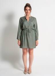 Rochie scurtă mâneci lungi mâneci lungi verde IT HIPPIE femeie